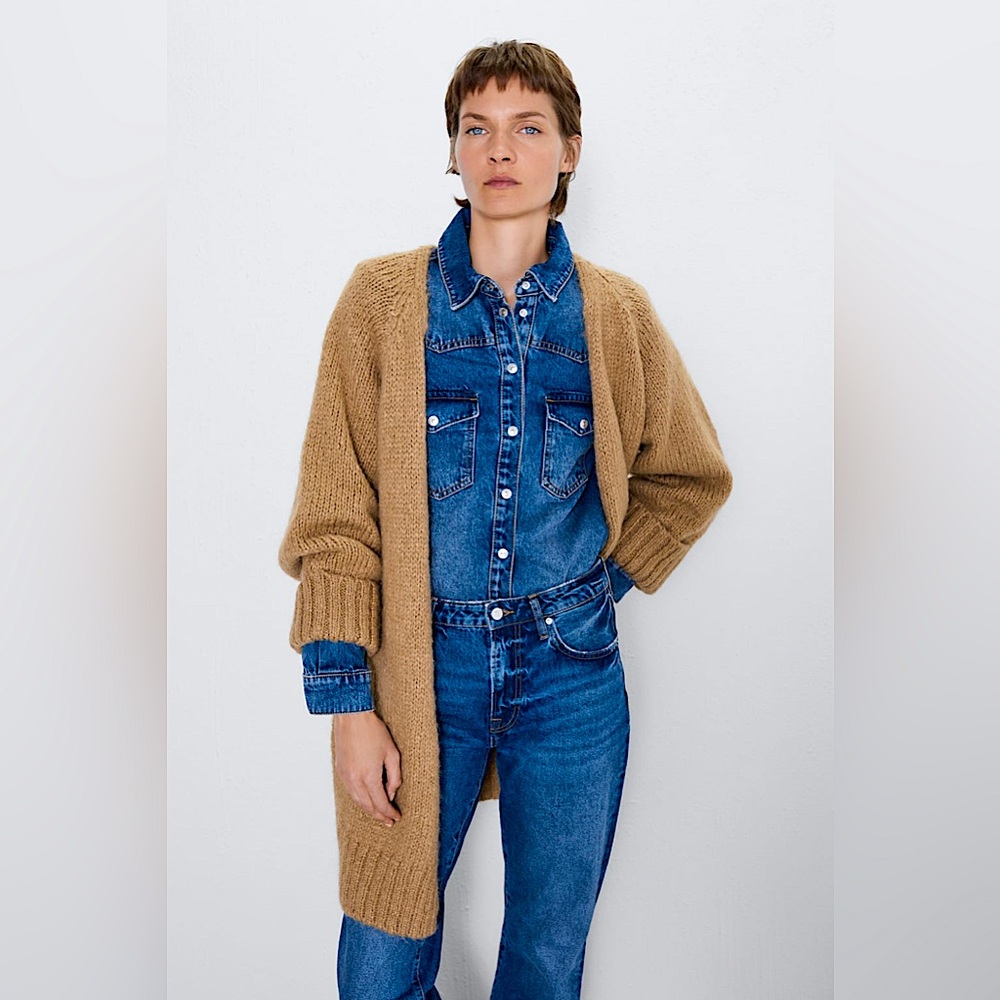 ZARA Long Cardigan